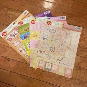 💕Scrapbooking Crafting Cardstock Stickers Spanish Wedding Birthday Baby